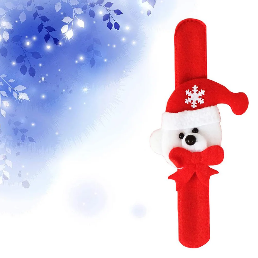 1 وحدة عيد الميلاد الأساور للأطفال صفعة على سوار براعة رائعة المحمولة عطلة حزب هدية للبنين بنات ديكور #3