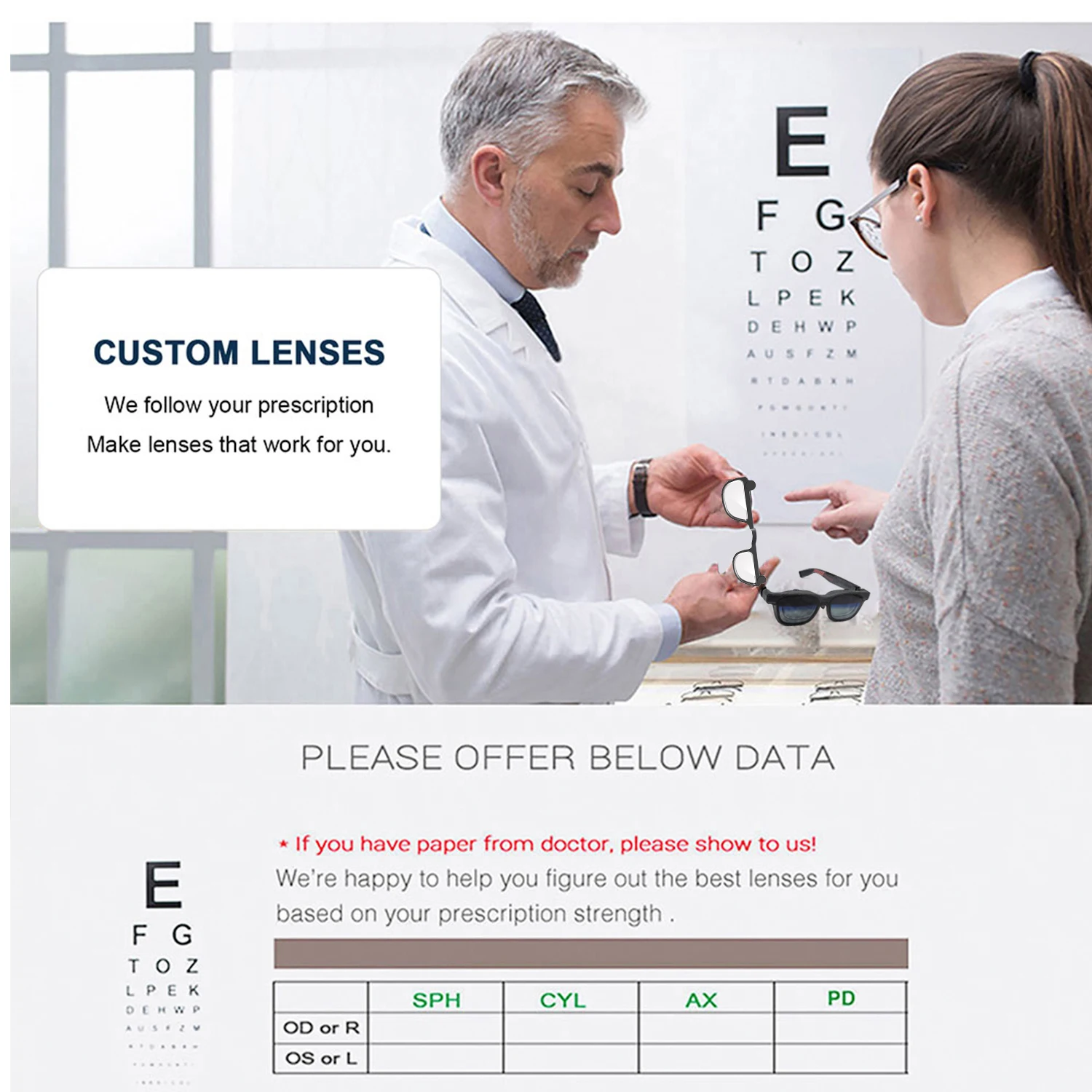 ل VITURE Luma/Ultra XR/AR نظارات ذكية قصر النظر عدسة الاستجماتيزم مكافحة الأزرق المضادة للوهج عدسات طبية مخصصة #6