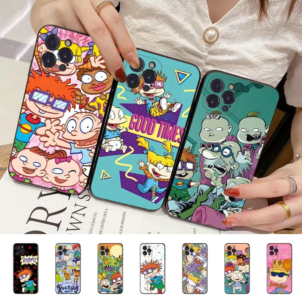 Cartoon Funny R-Rugrats Phone Case For IPhone 16 15 14 11 12 13 Mini Pro XS Max Cover 6 7 8 Plus X Funda Shell