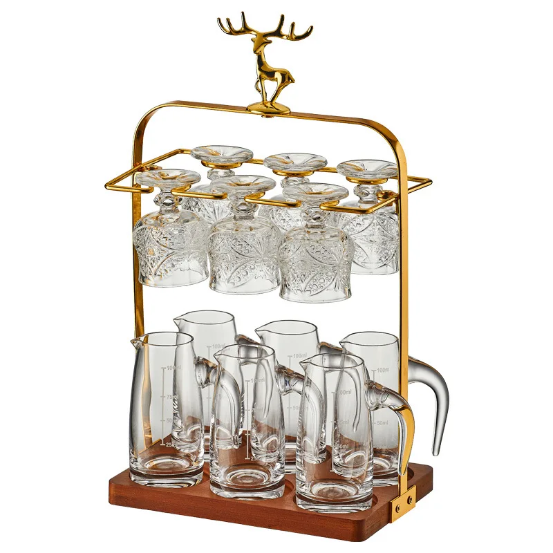 

Crystal glass Baijiu cup wine dispenser household 50ml small goblet