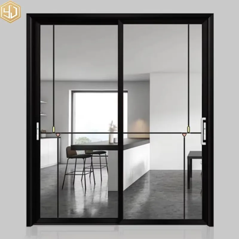Modern Windproof Finished Aluminum Alloy Sliding Door For Kitchen And Hotel Use Easy To Open