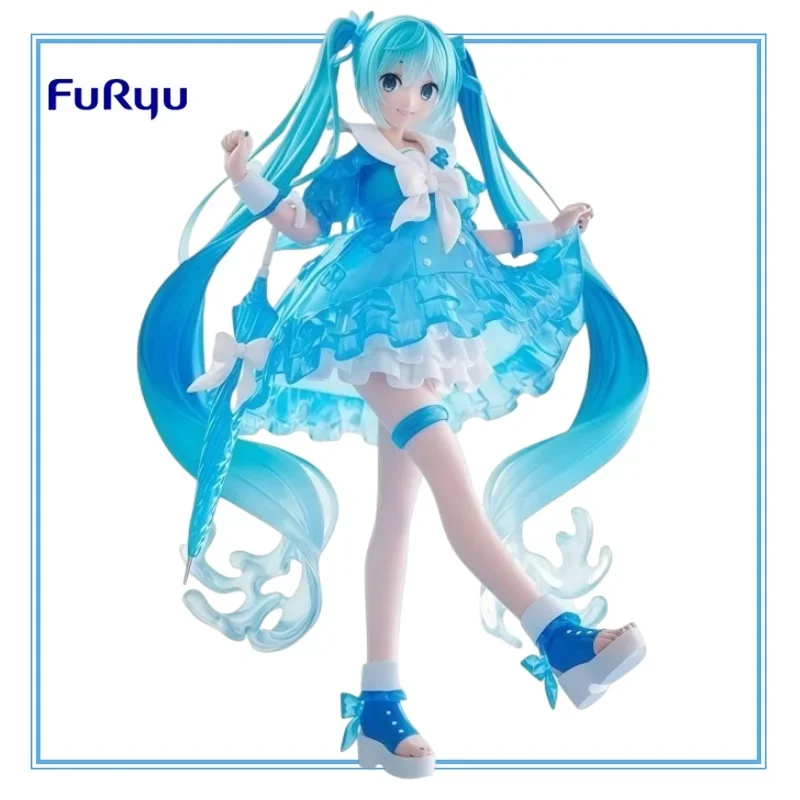 在庫あり-純正フリュー-ハツネミク-フィギュア-trio-try-it-レインディーダンス-フィギュア-pvc-アニメアクションモデル-コレクタブルトイ-ギフト