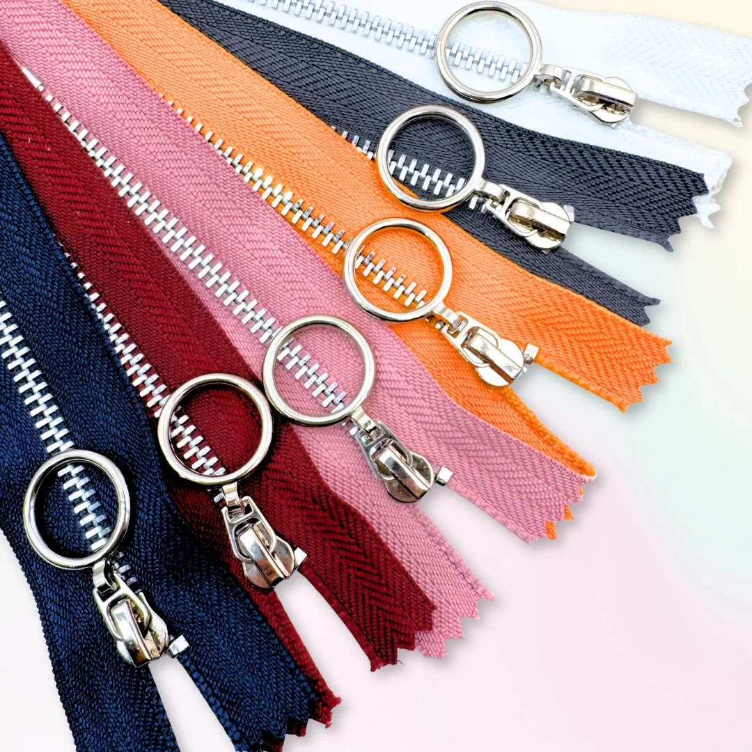 Mischfarben 7 Stück 10/15/20cm Nylon-Reißverschlussband mit geschlossenem Ende, geeignet zum Dekorieren von Taschen und Kleidung.