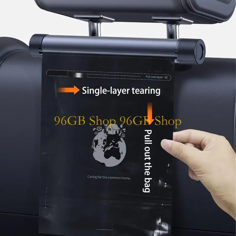 

96GB Roller Type Auto Trash Container Rotating Mechanism For Seat Back And Headrest