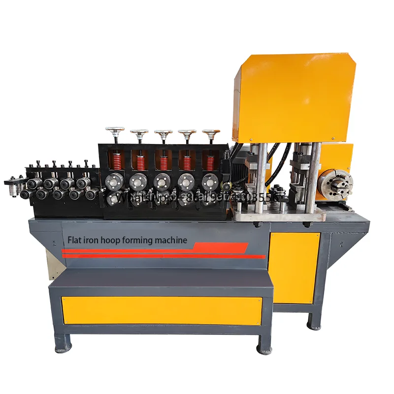 Automatic CNC Pipe Clamp Making Machine With Punching Metal Flat Steel Strip Bending And Forming Machine