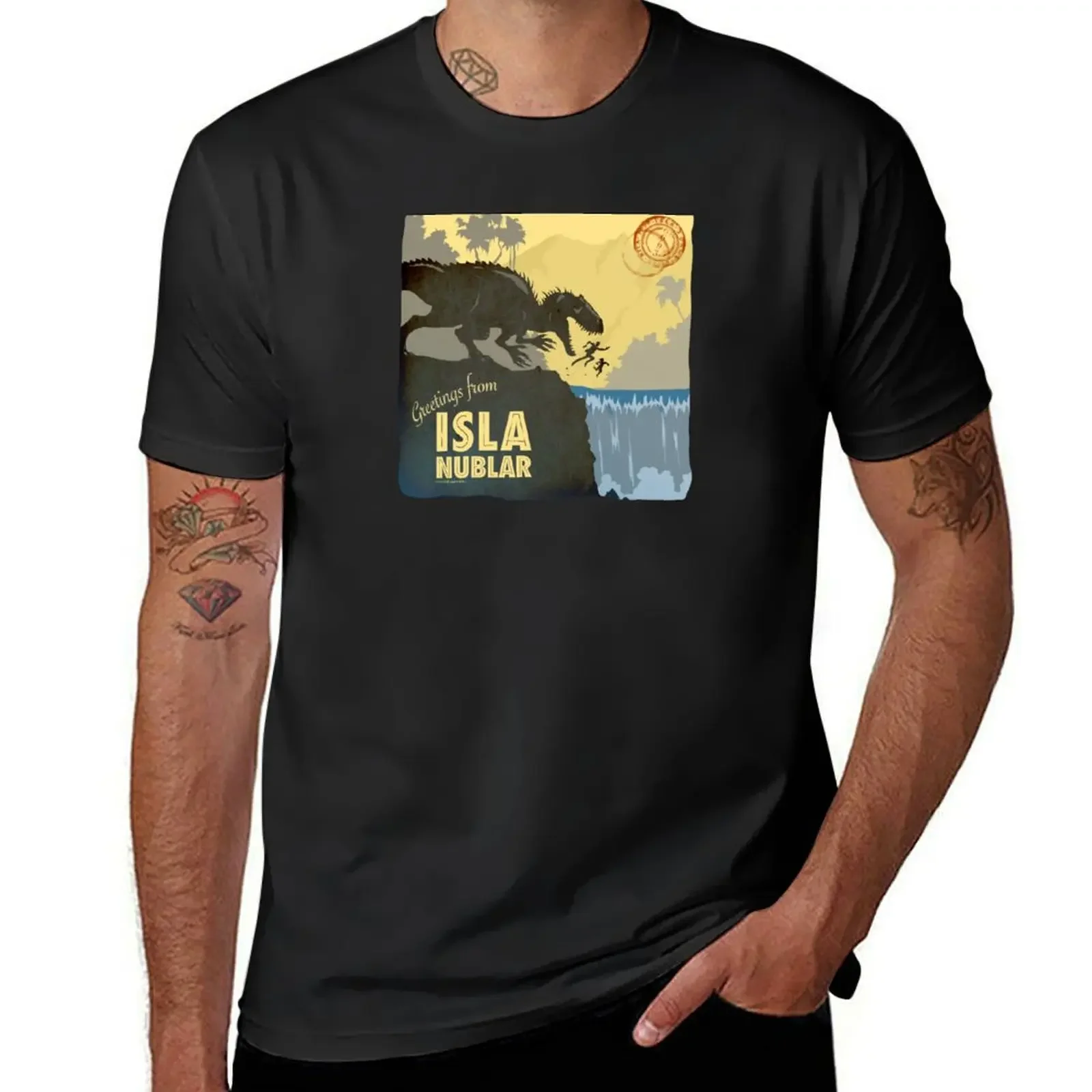 Greetings from ISLA Nublar - Indominus Rex (dark) T-Shirt designer shirts shirts graphic tees sports fans tees men t shirt