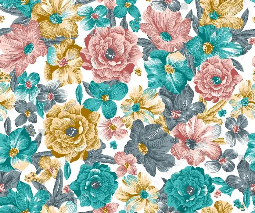 Nach papel de parede 3D tapete retro Amerikanischen blume tapeten für wohnzimmer TV wand tuch wandbild schlafzimmer TV hintergrund