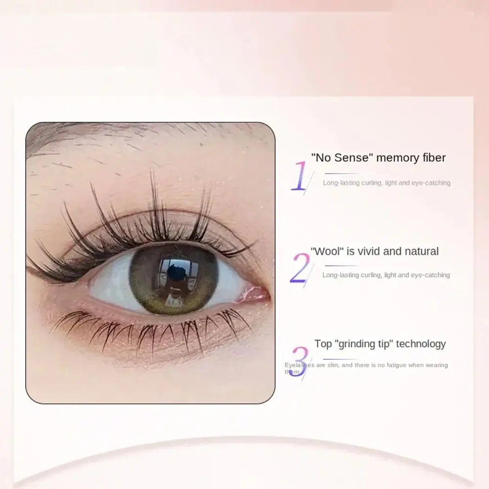 5 pares de pestañas postizas inferiores naturales, tallos transparentes, extensión de pestañas de simulación, herramienta de maquillaje de ojos, belleza