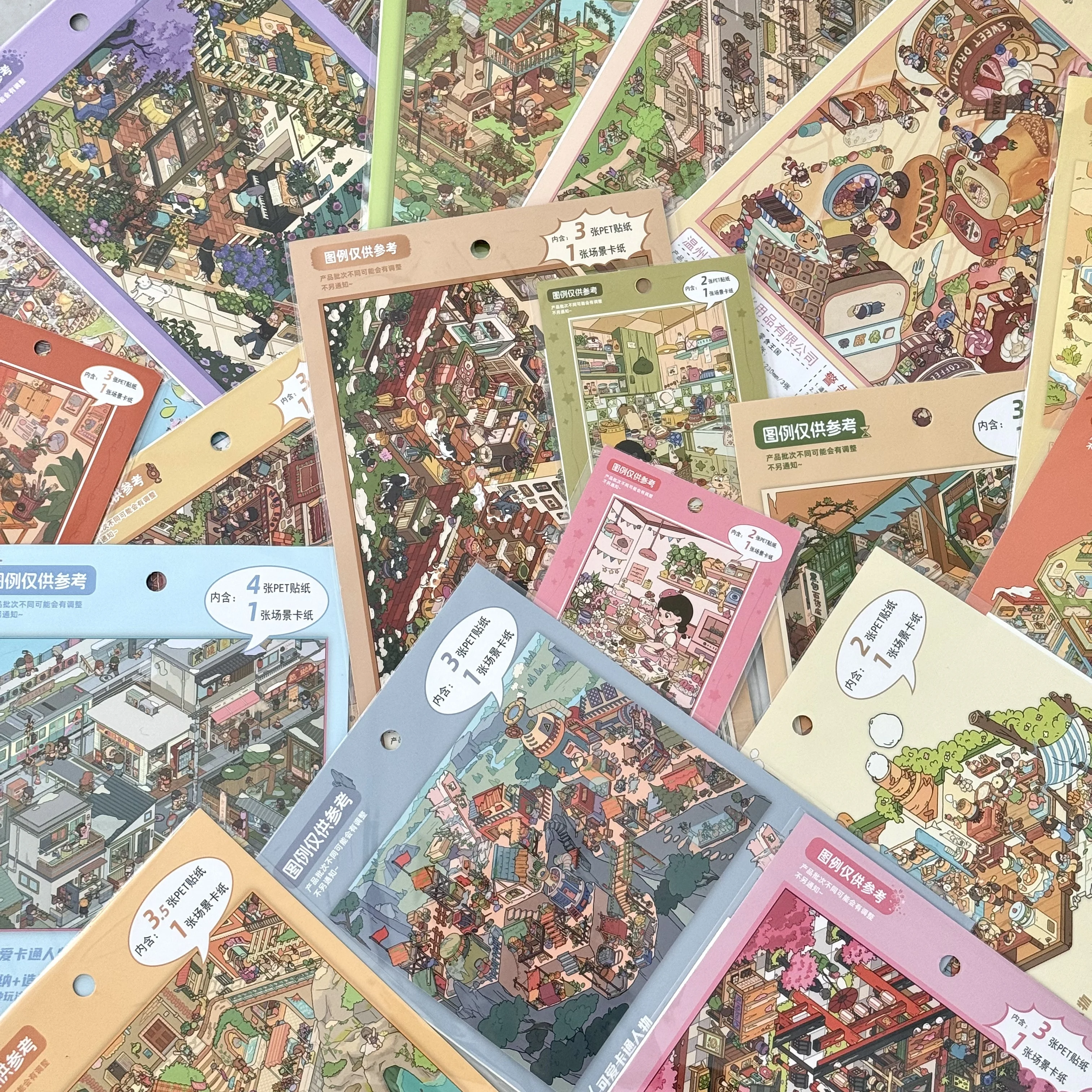 HEYBAO Cute Cartoon Multi-Layer Stickers, DIY Decorative Stickers for Crafts, Journaling, Stress Relief for Kids & Adults