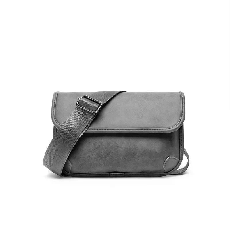 New Trendy Men\'s Crossbody Bag Single Shoulder Cross Body Bags Men Fashion Brand Design Shoulder Bag Gray Small Square Bag Mens