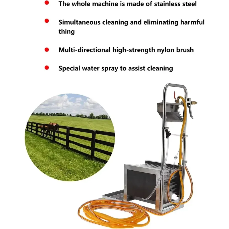 Industrial Boot Cleaning Machine 3000W Automatic Sole Cleaner Heavy Duty Shoe Washer for Factory Workshop Long Working Time