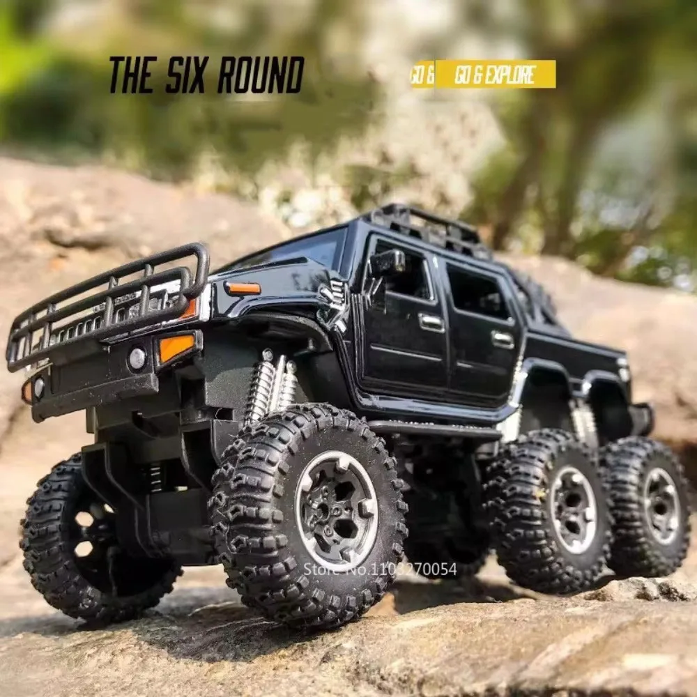 

1/32 SUV Police Car Toys Models Diecast Alloy Vehicles 7 Doors Opened with Sound Light Pull Back Rubber Tires Toy Gifts for Kids