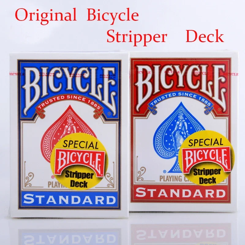 1pcs Original Bicycle Stripper Deck Bicycle Playing Cards Magic Trick Blue or Red Poker Card Magic Magic Props Magician Deck