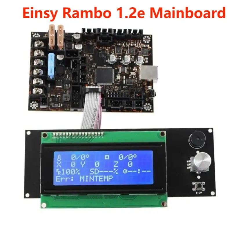 Einsy Rambo 1.4E Mainboard dengan 4 TMC2130 driver Stepper kontrol SPI 4 Mosfet output saklar untuk Prusa i3 MK3 papan