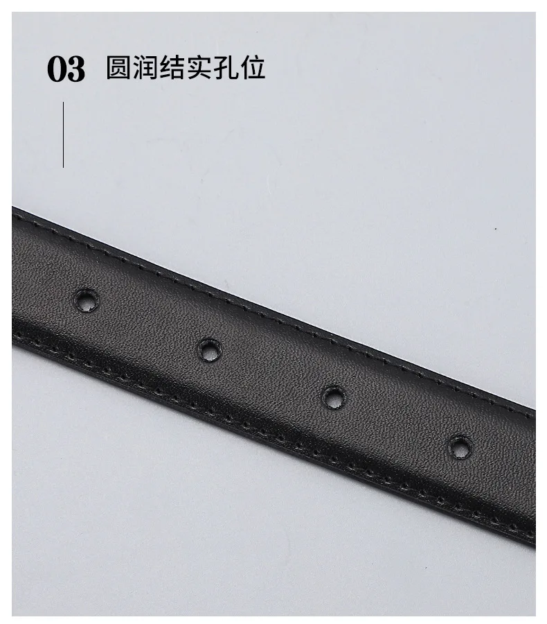 Damen Retro U-Schnallen Echtleder-Gürtel, Minimalistischer Vielseitiger Dekorativer Kleider- und Anzuggürtel, Schlanker Damen-Stil – Detail 11