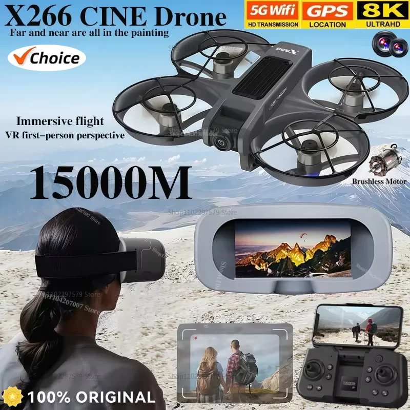 

X266 Мини-RC Дрон WiFi 8K HD Двойная камера 6-осевой безголовый вертолет с режимом 360 ° Флип-пульт дистанционного управления, квадрокоптер, игрушка для мальчика, подарок UA