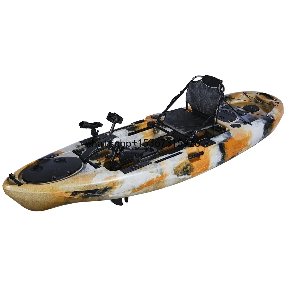 LSF 10ft foot pedal kayak with seat and fishing accessories with pedal drive kayak wholesale