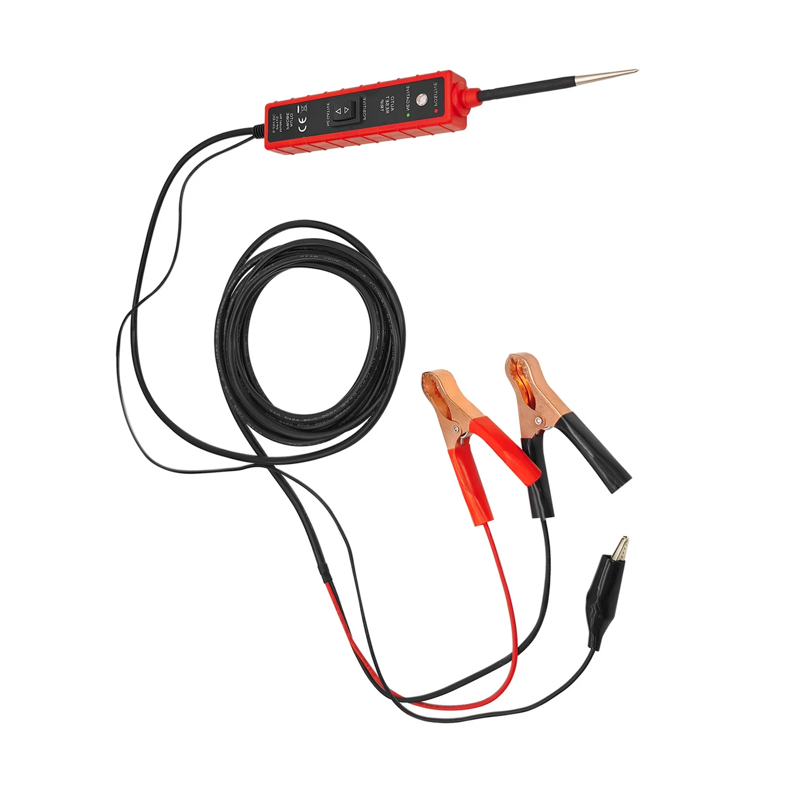 Long Cord DC 6-24V Power Probe Car Automotive Electric Circuit Tester Checking Tools Short-Circuit Protection