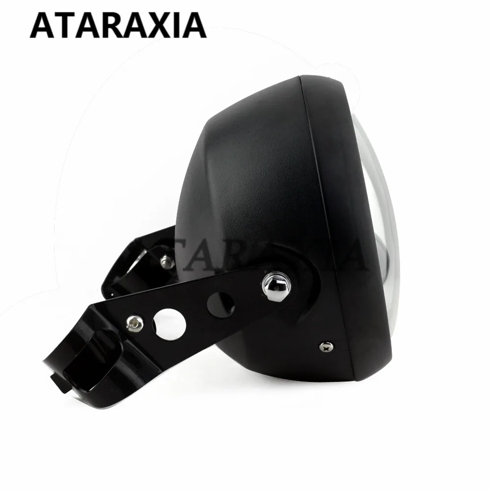 7 inch LED Motorcycle Headlight Cover 28-36mm Side Mount Round Headlight Housing Mount Headlamp Head Light Shell Lighthouse