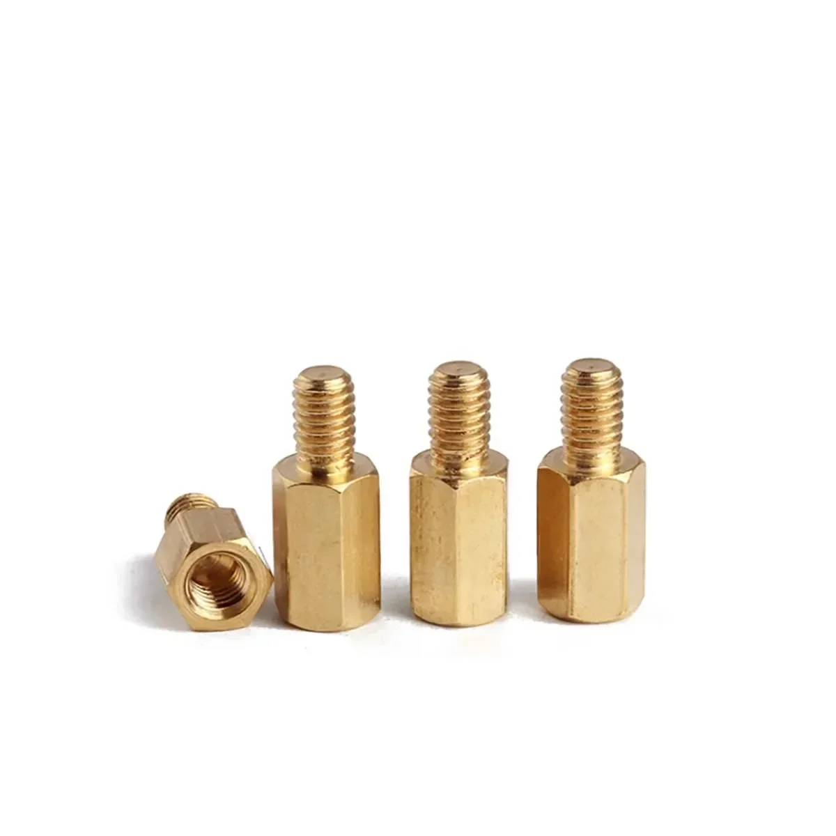 

Brass Single Head Thread Hexagonal Pad High Screw Column Hexagonal Copper Support Spacing Column M4M5