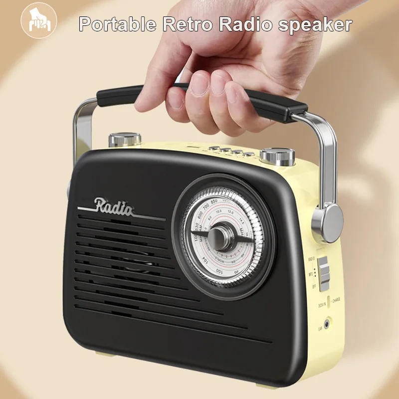 

MG003 Портативный Bluetooth-динамик FM AM SW 3-полосный радиоприемник в стиле ретро с поддержкой TF-карты U-диска Простой в эксплуатации для использования в пожилых людей