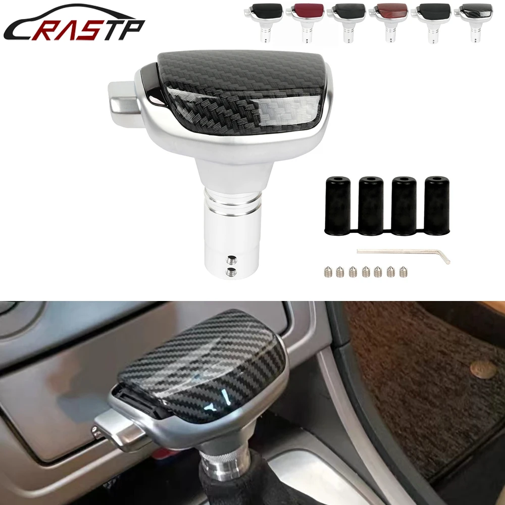 

RASTP-New Leather Automatic Transmission Gear Shift Head For Most Car Manual Transmission Shifter Decorations Accessories SFN167