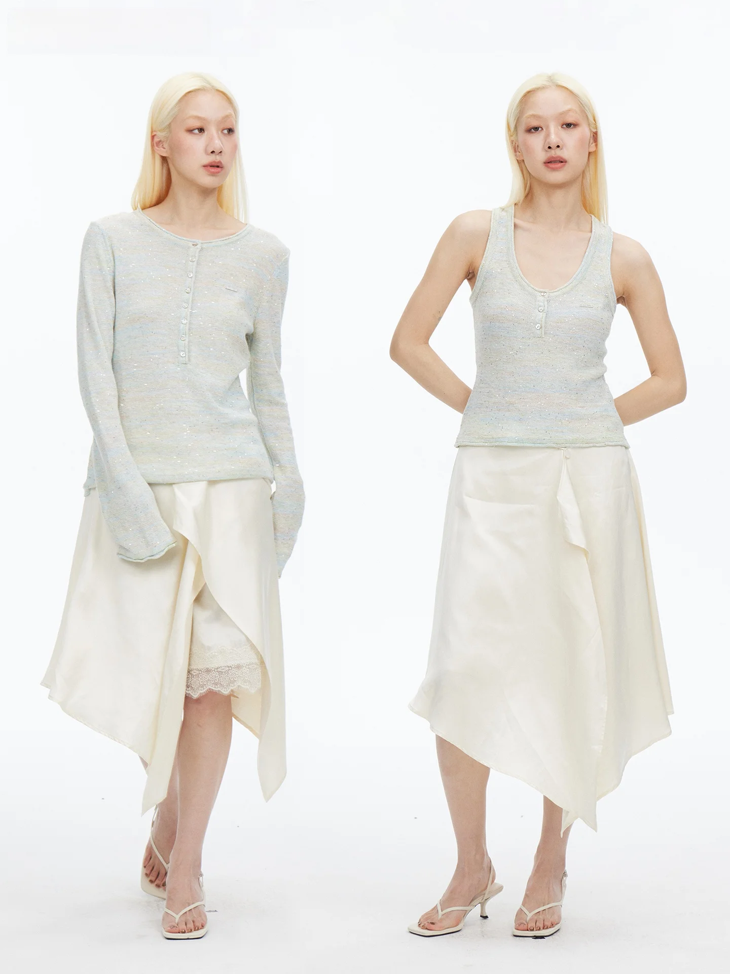 

Юбка миди HORAHORA Design Sensation из вискозы и льна с асимметричным кружевным подолом и поясом, свободного кроя, для женщин, весенняя коллекция