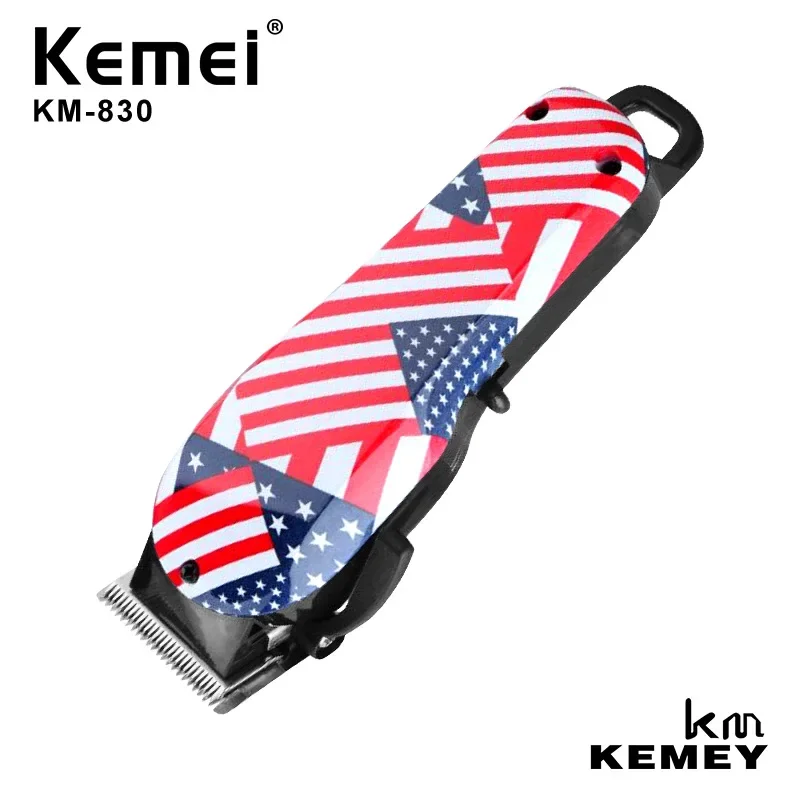 Kemei-プロの充電式電動バリカン,110-240V,ヘアカットとあごひげ用,デュアルユース,スタイリングツール