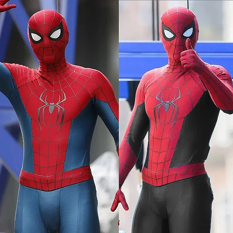 

Black Brand New Day Spiderman Cosplay New Ending Suits Superhero Spandex Zentai Suit Spidey Boys Outfits Halloween Costume Adult