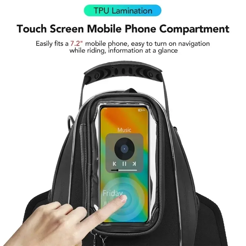 กระเป๋าใส่เชื้อเพลิงสำหรับรถจักรยานยนต์ กระเป๋าใส่ถังน้ำมันเชื้อเพลิง กระเป๋าใส่โทรศัพท์มือถือ กระเป๋าใส่เครื่องนำทาง กระเป๋าถืออเนกประสงค์ กระเป๋าใส่ของ กระเป๋าใส่เงิน