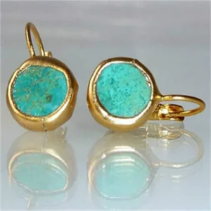 Emerald Gemstone Stud Earrings for Women, Girl Party Jewelry Accessories, Custom Fashion, New 8 Main Sales Emerald Earring - №2