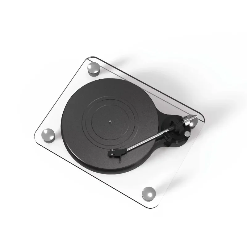 Vinyl Turntable Player with Bluetooth Feature Acrylic Record Player for 3.5mm Output for Vinyl Records