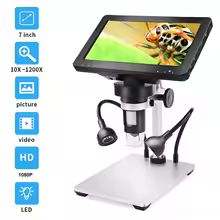 7" Coin Microscope LCD Digital Microscope 1200X1080P USB Coin Magnifier for Error Coins with Metal Stand For MacOS Windows