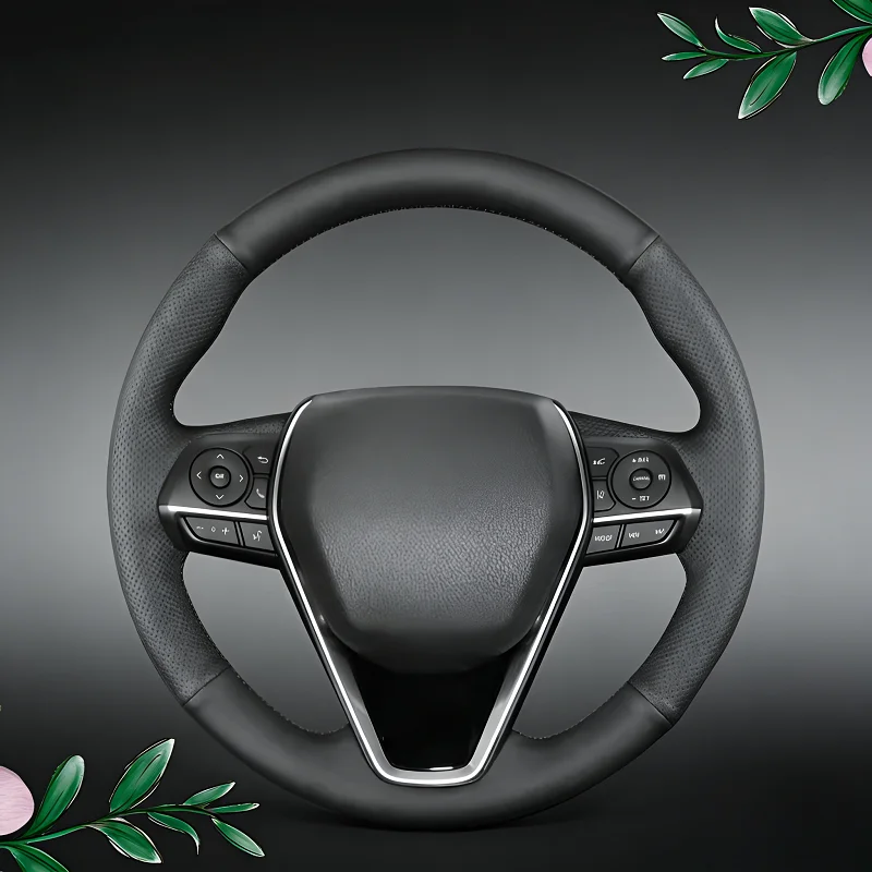 

Для Toyota Wildlander 18-24: Чехол на руль с ручной прострочкой, дышащий, износостойкий, противоскользящий, полное покрытие, модифицированный дизайн.