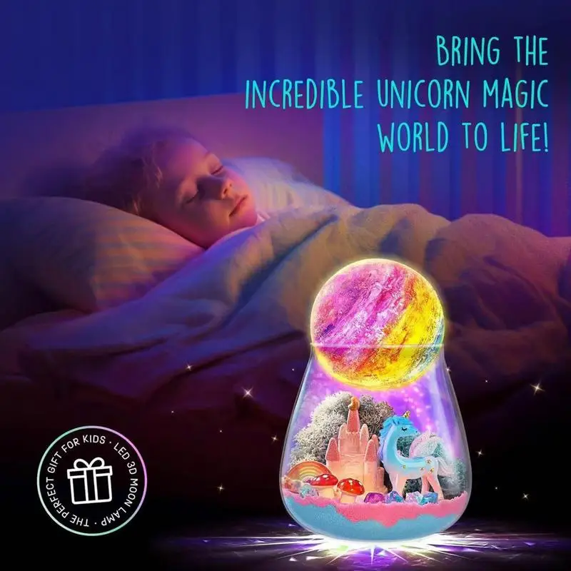 ライトアップテラリウムキットティーン用イルミネーション恐竜テラリウム装飾学校動物生息地ガラス容器