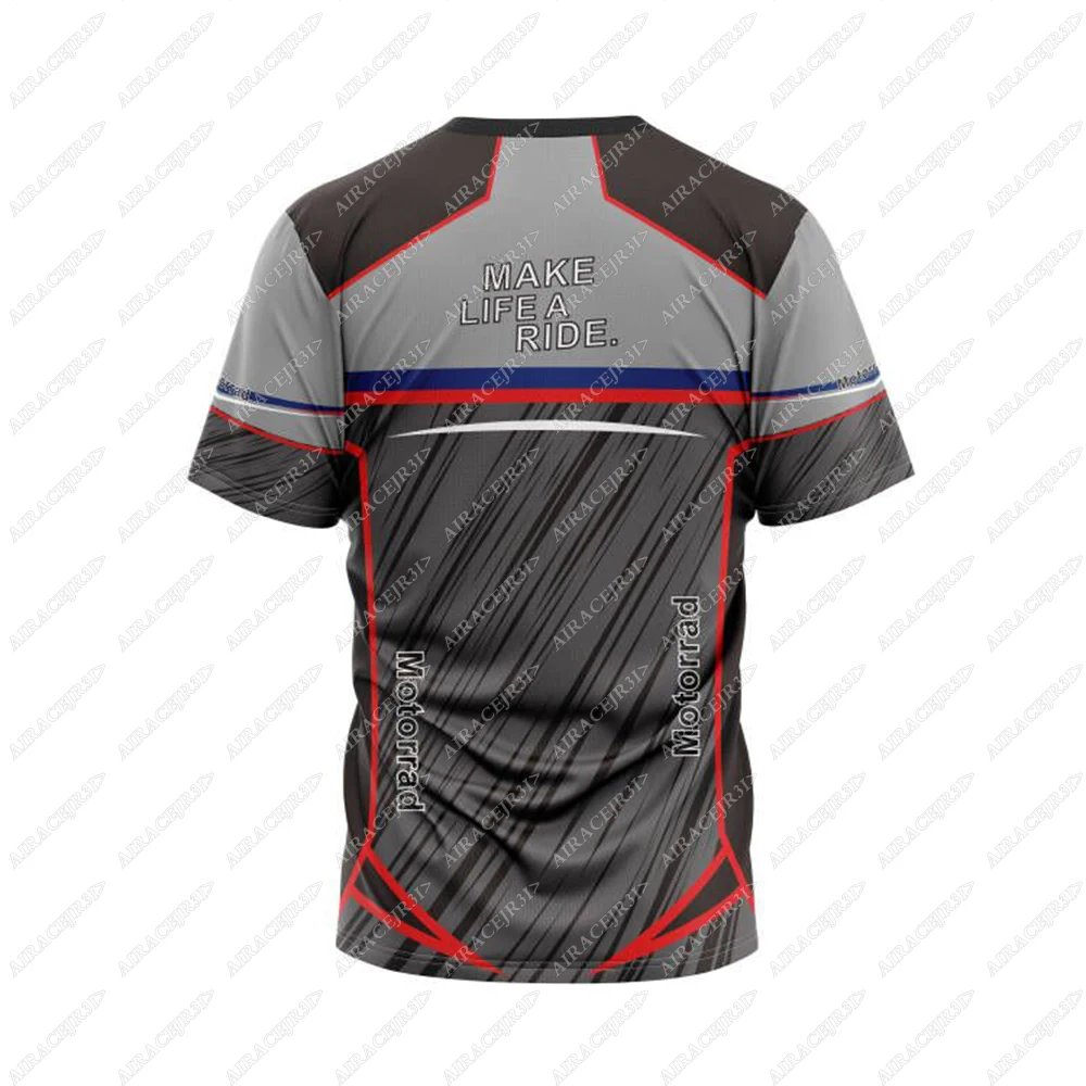 For BMW GS Touring T-Shirt Motorrad Classic Motorcycle ADVENTURE Motorsport Racing Summer Quick-Dry Stripe Jerseys