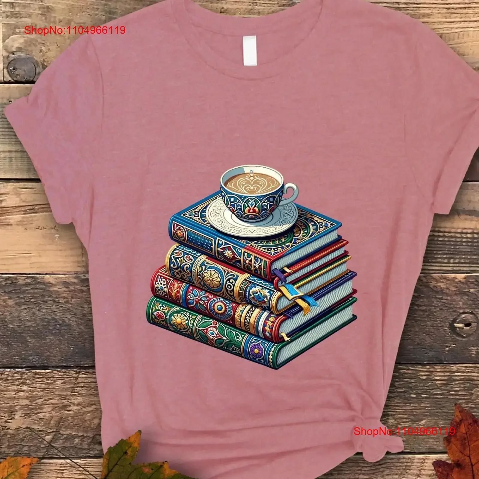 

Хлопковая футболка «Очаровательные книги заваривает» в винтажном стиле, топ «Мечта любителей загрузки и кофе для винтажной стирки с рисунком