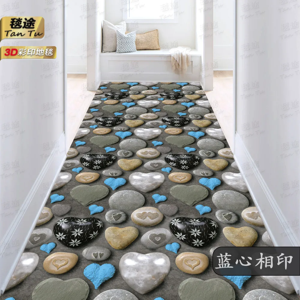 Geometry Corridor Hallway Long Rugs Home Decoration Carpet for Living Room Hotel Aisle Runner Rug Kitchen Anti-slip Floor Mat