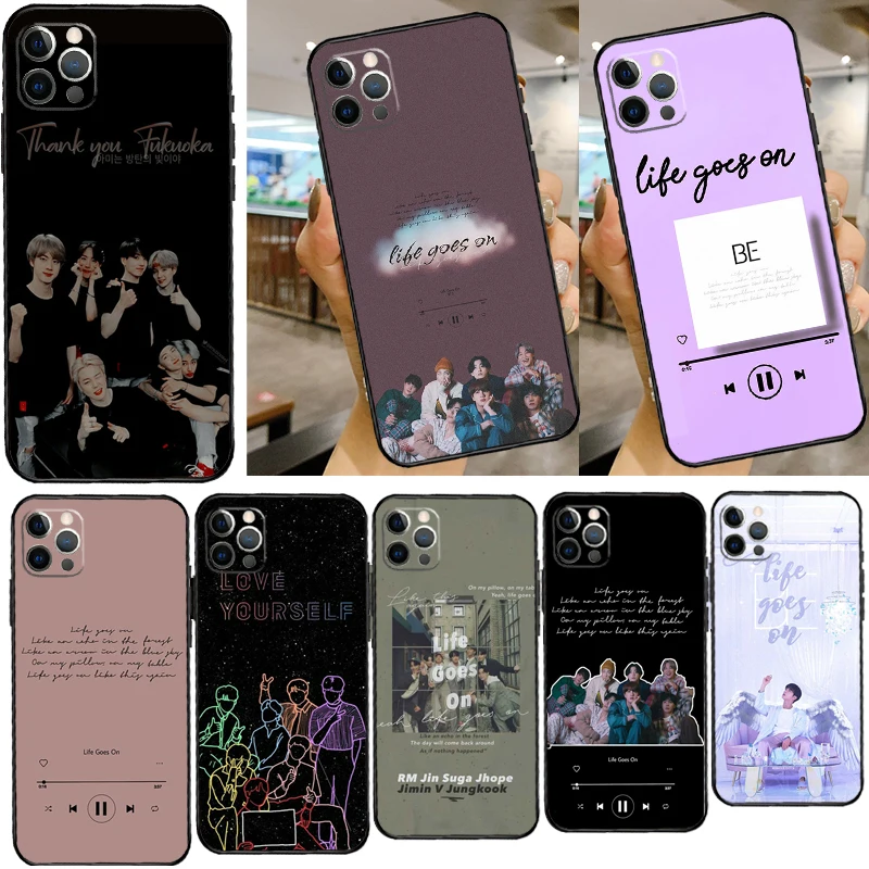 Life Goes On Handyhülle für iPhone 15 16 Pro Max 12 13 Mini 11 14 Pro Max XR 16 15 Plus 16e Cover
