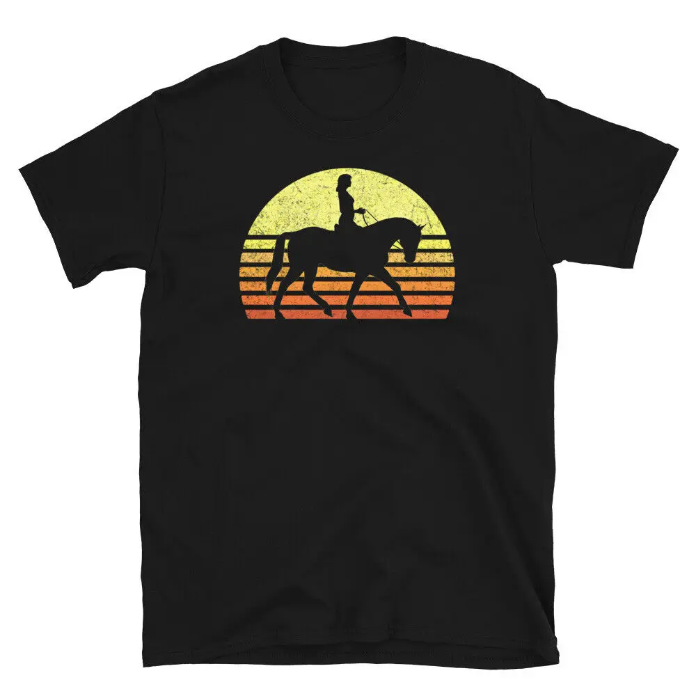 Horse Girl Cute Love Horses Retro Sun Horseback Riding Tee T-Shirt Anime Graphic T-shirts Y2K Tops Unisex Summer Short Sleeve