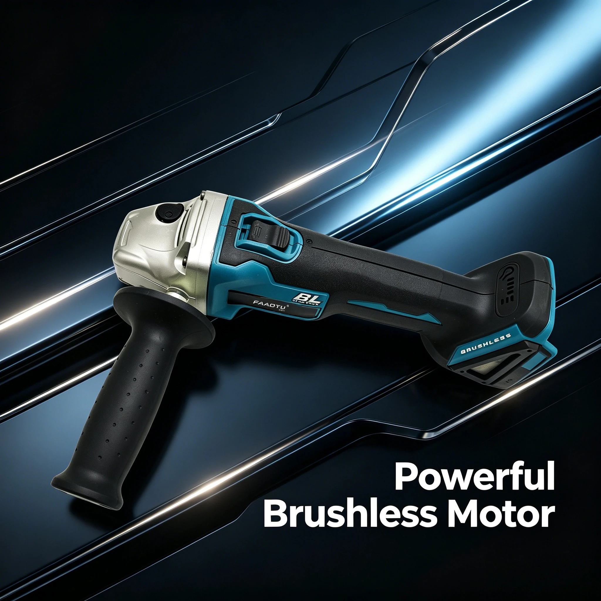 

Бесщеточная аккумуляторная угловая шлифовальная машина FAAOTU504 для резки и шлифовки металла, мощный инструмент для тяжелых работ, совместим с аккумуляторами MT (без аккумулятора)