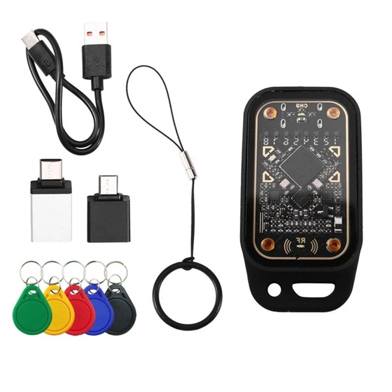 B29C-Chameleon V3.0 RFID Smart Chip Emulator Reader+ 5XUID Keychain 125K 13.56Mhz ID IC Smart Card Tag Copyer Copier NFC