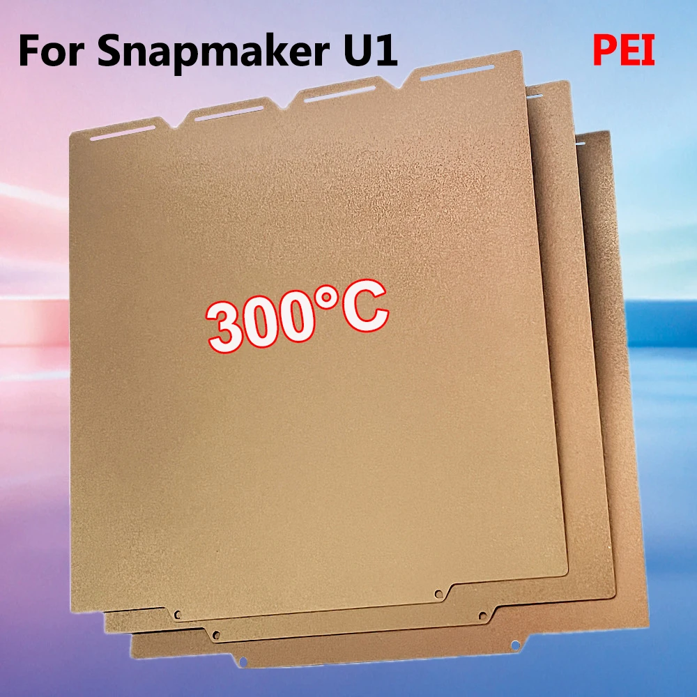 

Лист PEI для Snapmaker U1, рабочая пластина толщиной 0,5 мм, текстурированная двусторонняя платформа с подогревом для Snapmaker U1, лист PEI с порошковым покрытием