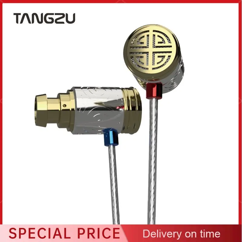 TANGZU Princess Changle 3.5mm Plug Microphone HIFI In-ear earphone 6mm Dynamic Unit Audiophile Earbud Music Game Headset IEM