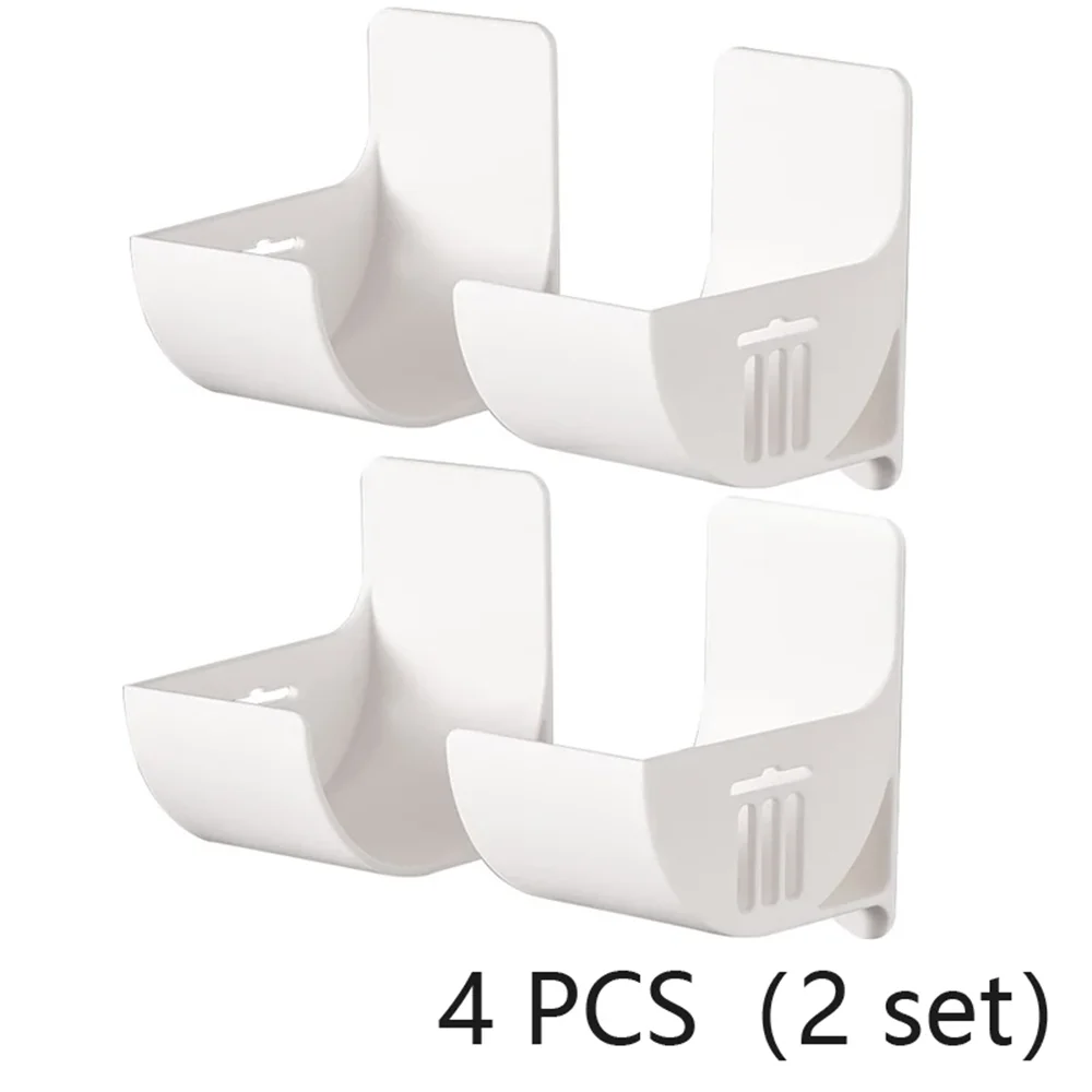 4pcs Wall Mounted Trash Bags Storage Organizer Rack Garbage Bag Holder Organizer Plastic Film Container Dispenser Kitchen Shelf