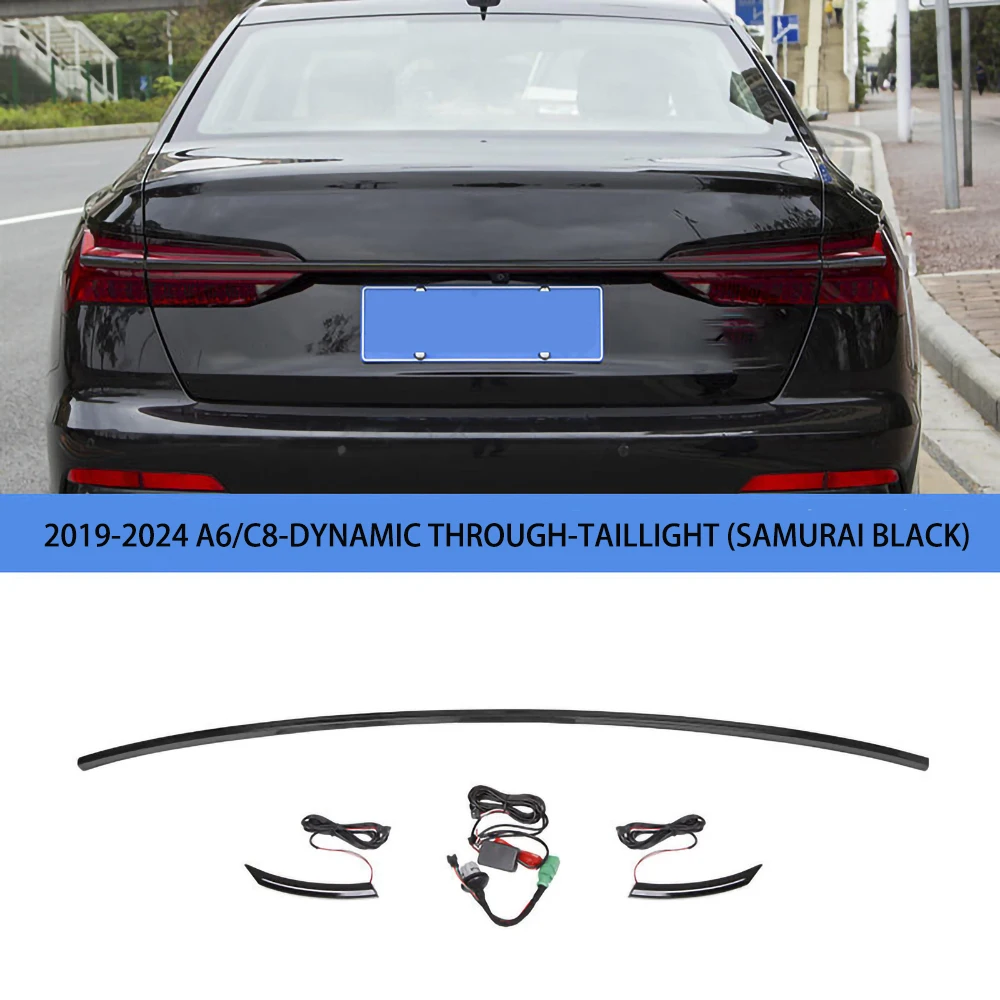Omgevingslicht LED streamer achterlicht, remlicht, waarschuwingslampje, voor Audi A6 C8 2019-2025 LED dynamisch perspectief achterlicht