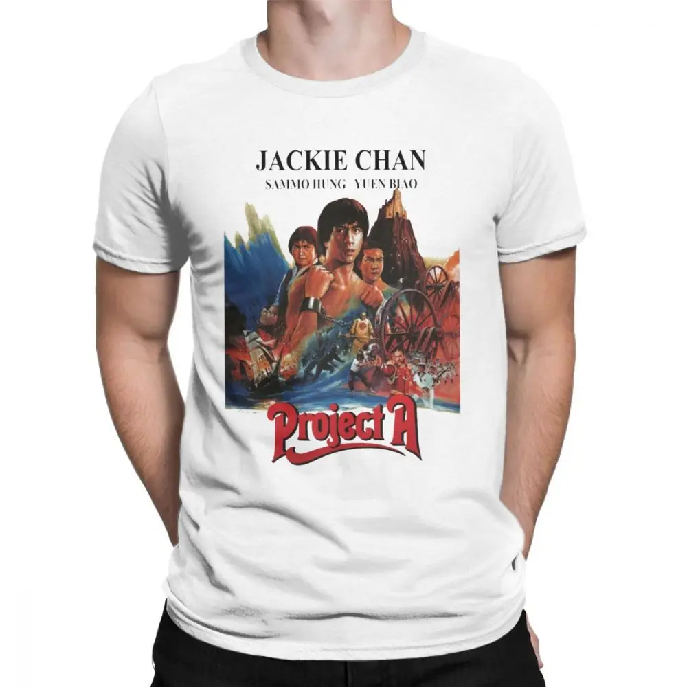 Jackie Chan Drunken Master China Kung Fu Dragon Fight Movie T-Shirt, Vintage Kurzarm Casual Streetwear Mode Alltags-Oberteil – Detail 11