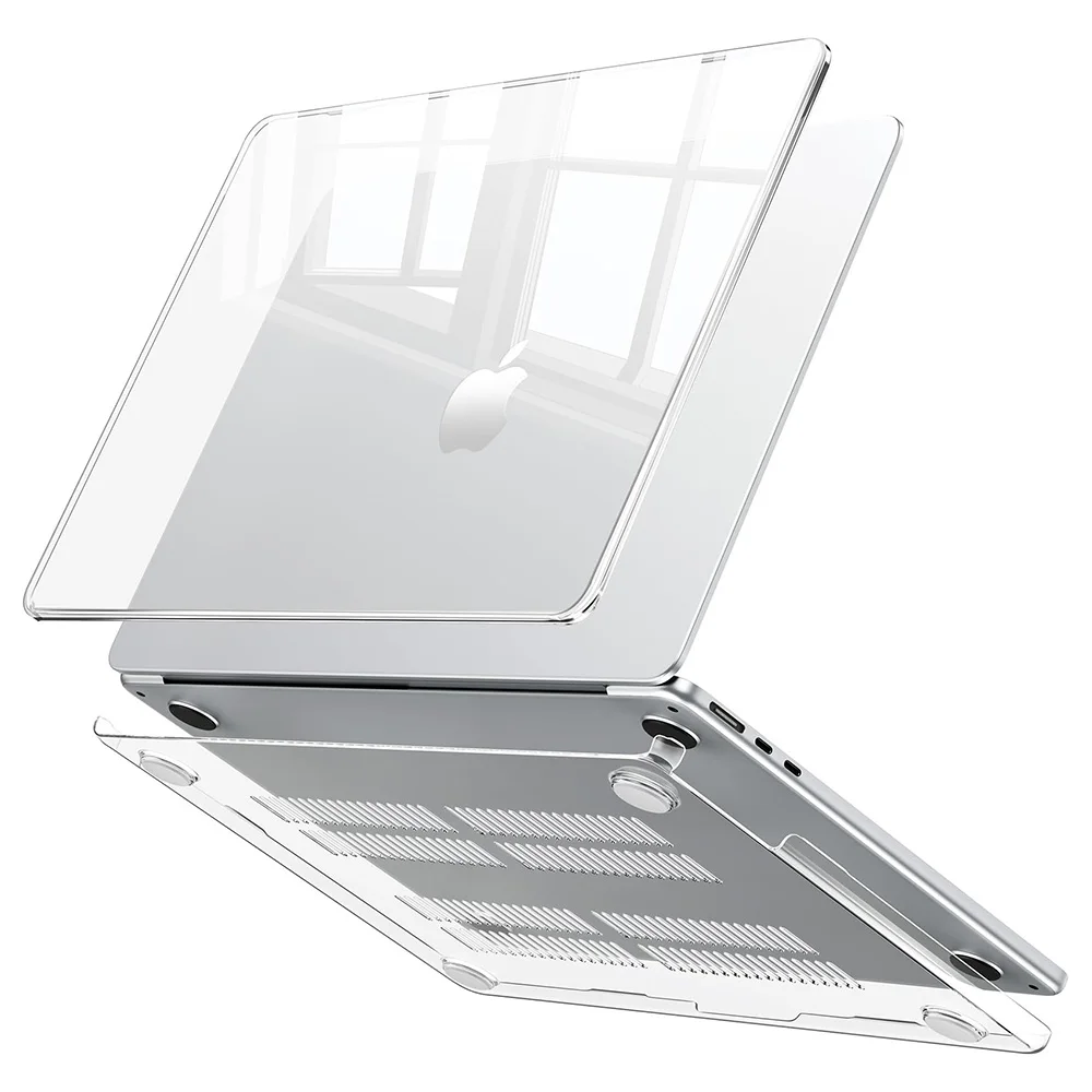 Transparent Laptop Case For MacBook Air 15.3 M5 A3448 Case MacBook Air 15.3 M4 M3 M2 A2941 A3114 A3241 Air15 M5 Chip Cases Cover