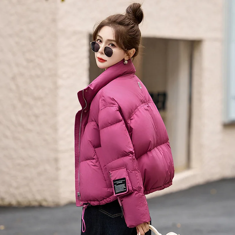 Women's Short Down Jacket 2025 Winter New Arrival Fashion Streetwear Oversized Loose Fit Thickened Warm Coat Trendy