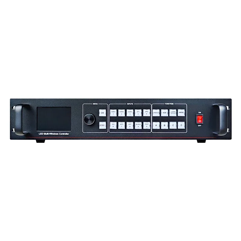 Novo controlador de exibição led dois em um ex1000 semelhante nova vx600 vx1000 oito saídas rj45 aluguel processador de parede de vídeo led
